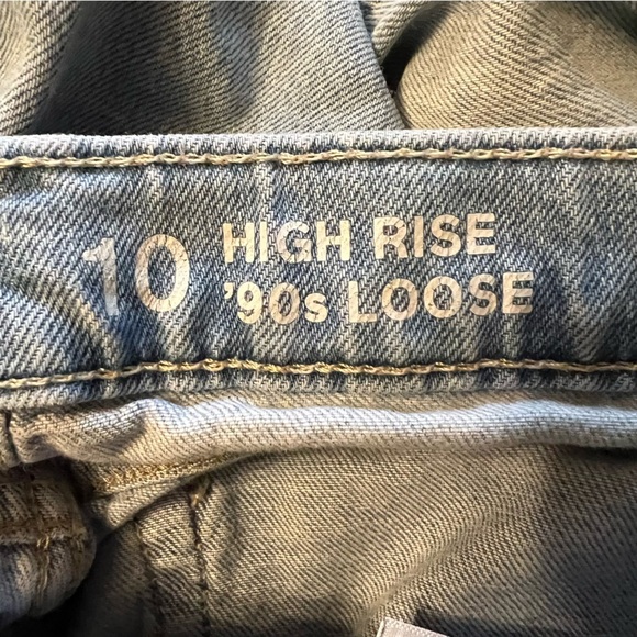 GAP Kids Light Blue '90s High Rise Loose Fit Jeans Size 10 - Picture 3 of 10